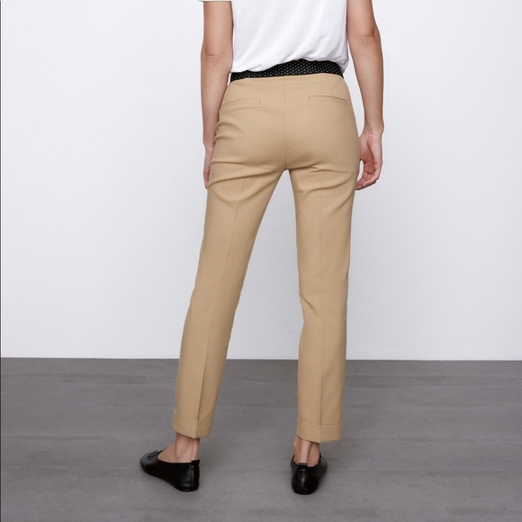 ZARA Jogger Waist Pants - M (Taupe Brown) - Picture 3 of 16